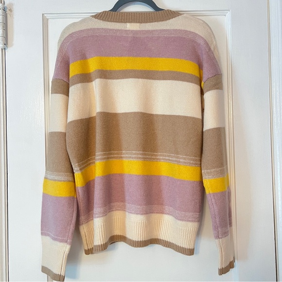 Hem & Thread Colorblock Stripe Sweater with Sequins - Picture 8 of 9